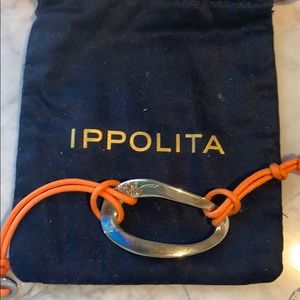 Ippolita sterling silver and orange cord bracelet